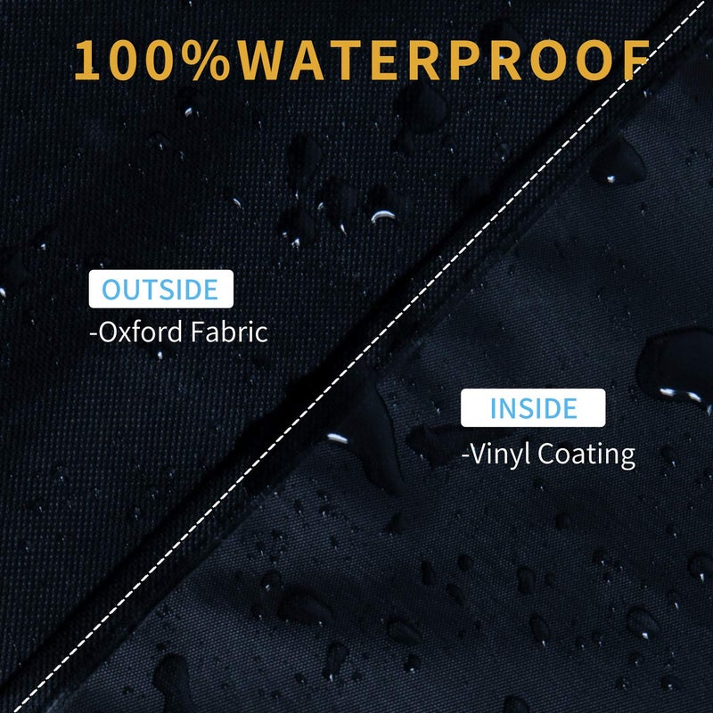 Easy-Going Outdoor TV Cover for 22 to 24 inches LCD, LED, Water Repellent, Weatherproof and Dust-Proof TV Screen Protectors with Cleanig Cloth (24 inch,Black) - Image 4
